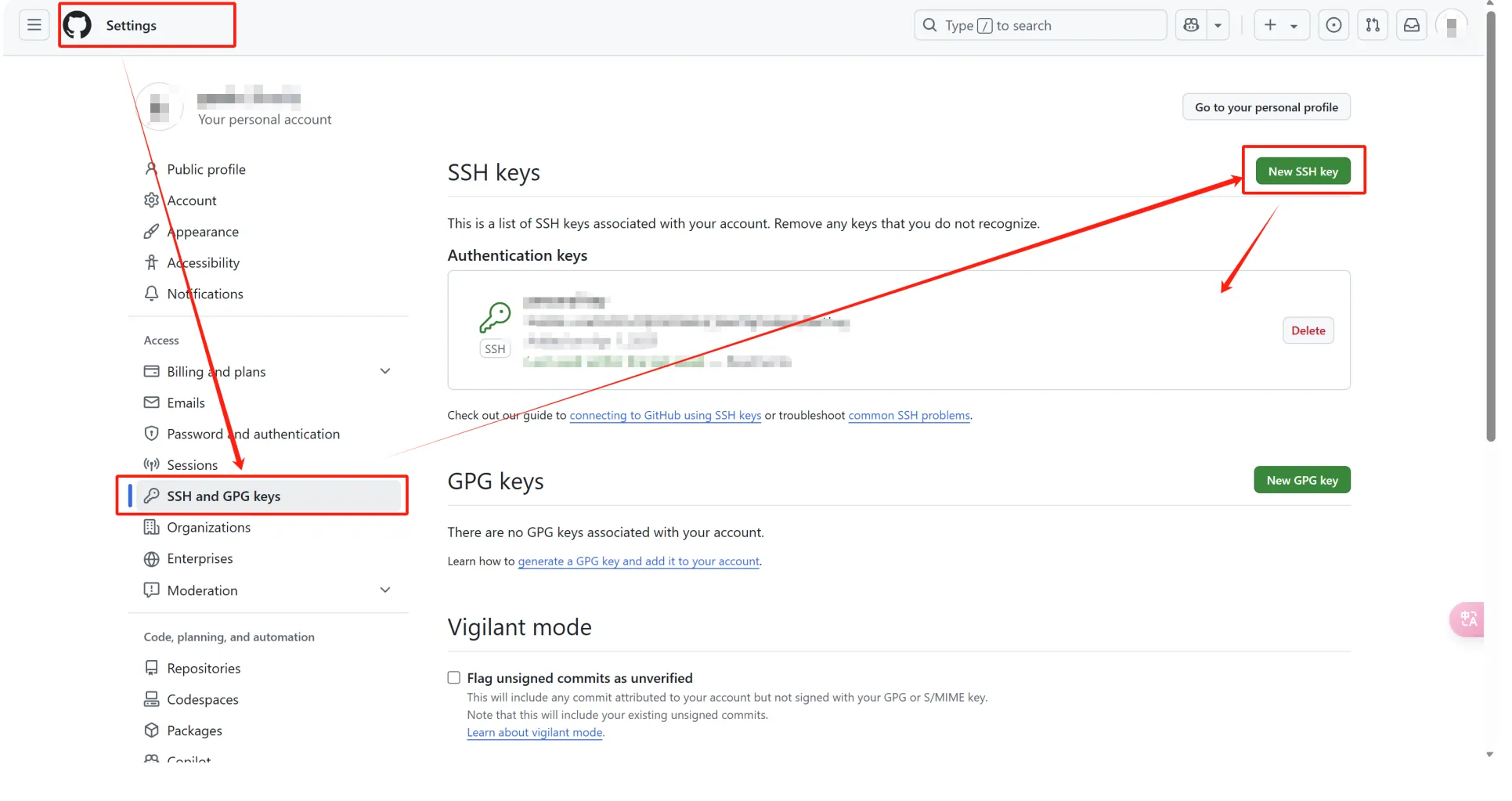 configure sshkey in github configure sshkey in github